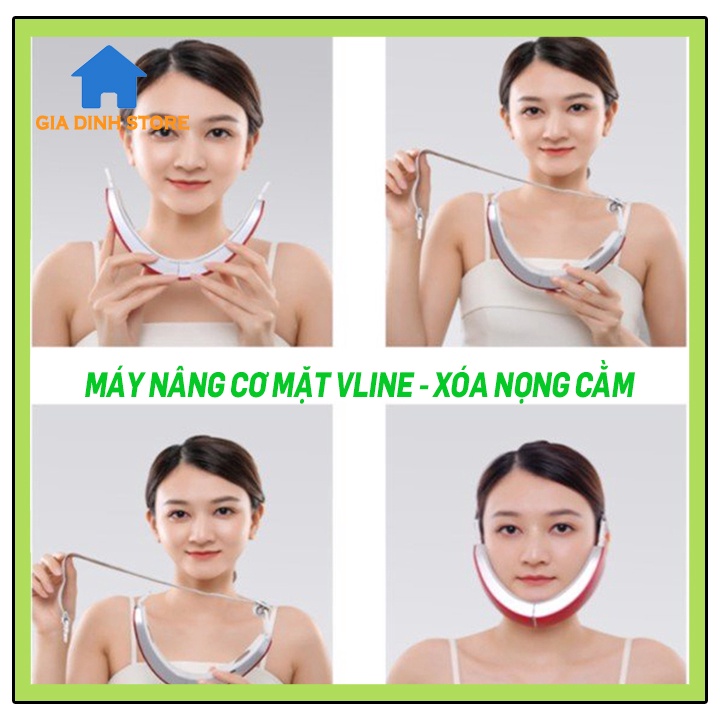 Máy nâng cơ mặt Vline, nọng cằm, công nghệ xung điện giúp săn chắc cơ mặt, trẻ hóa da