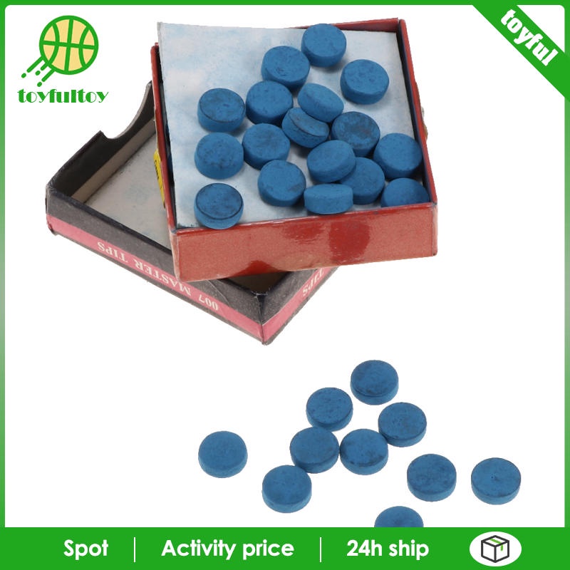 Set 50 Đầu Cơ Bida Thay Thế 9mm Kèm Hộp Đựng