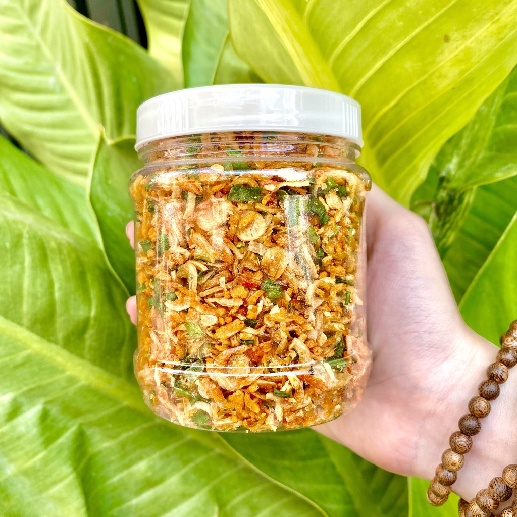 Muối Tép Hành Phi Siêu Ngon LiliFood Dùng Trộn Bánh Tráng Tây Ninh Size 100g - 500g