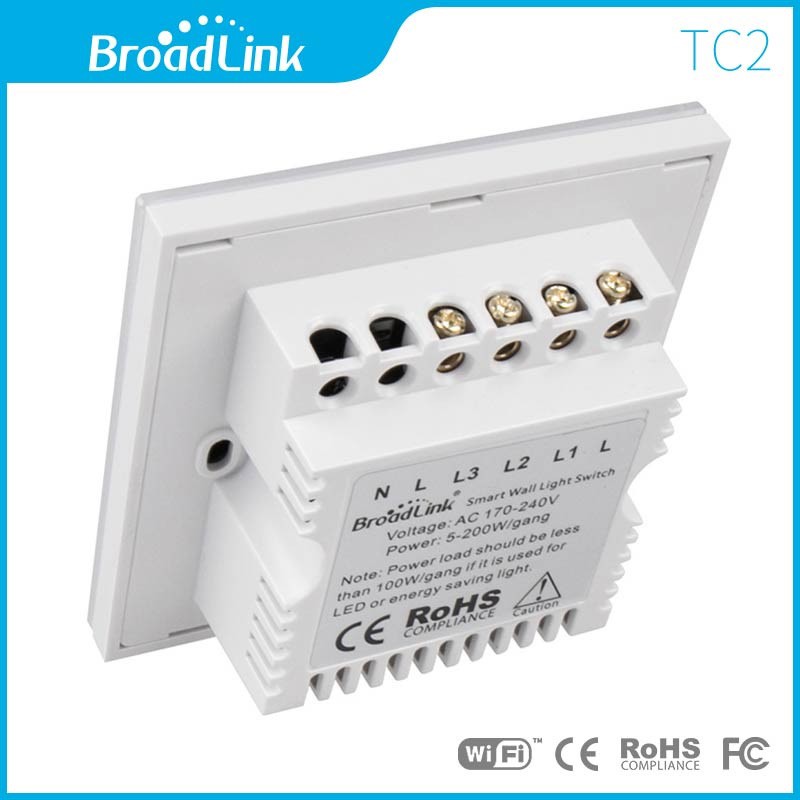 Công tắc cảm ứng điều khiển từ xa UK Broadlink TC2 - 1 phím - Thiết bị dành cho nhà thông minh của Broadlink