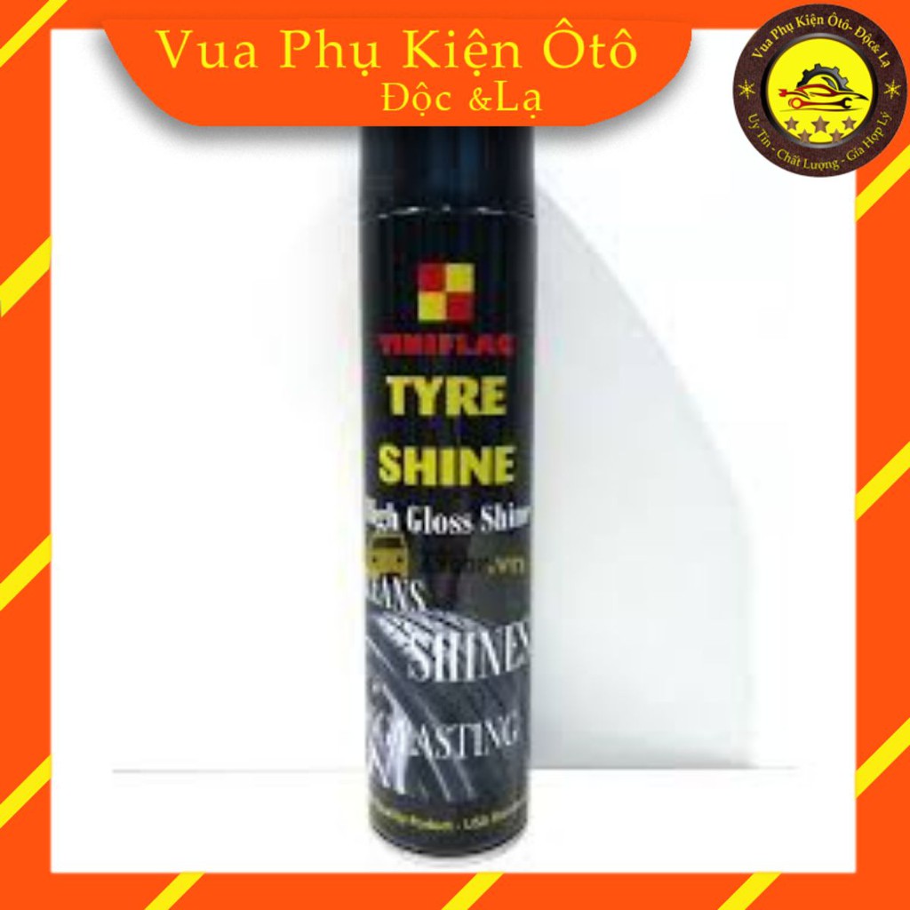 Bình xịt bóng lốp Tinifilag- Tyre Shine - Hot tire