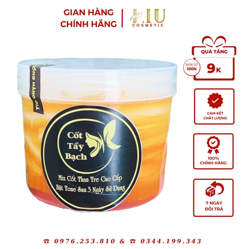 500Gr CỐT TẨY BẠCH - BODY VIP MIX TINH CHẤT TẨY THÂM - CỐT THÁI MIX CAO CẤP TRẮNG NHANH SAU 7 NGÀY
