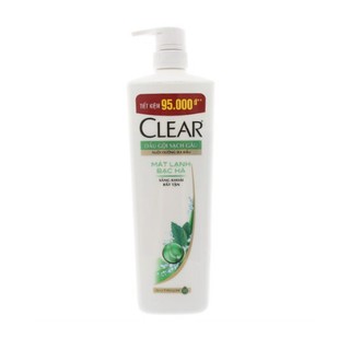 Dầu gội Clear bạc hà mát lạnh 900ml