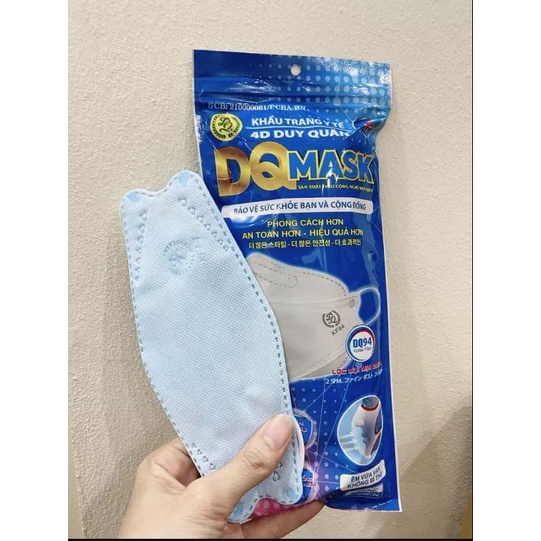 Khẩu Trang 4D Gold Mask DUY QUÂN KF94 Chất Dày Kháng Khuẩn