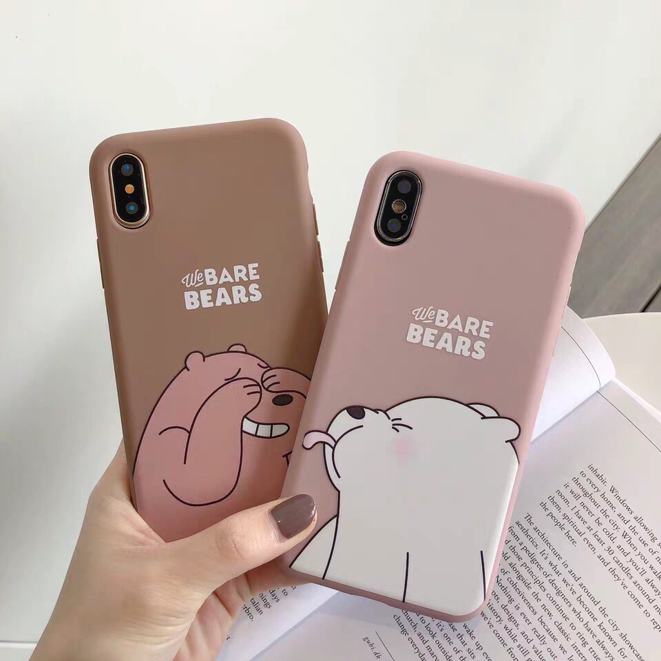 Ốp Lưng iPhone 6 6s 5 5s SE 2020 7 8 Plus 11 12 X Xs Max XR OPPO A15 A15s A53 A33 A52 A92 2020 Realme C11 C15 3 Pro 5 5i 5s 6 6i C3 Cartoon Bear Soft Case Cover