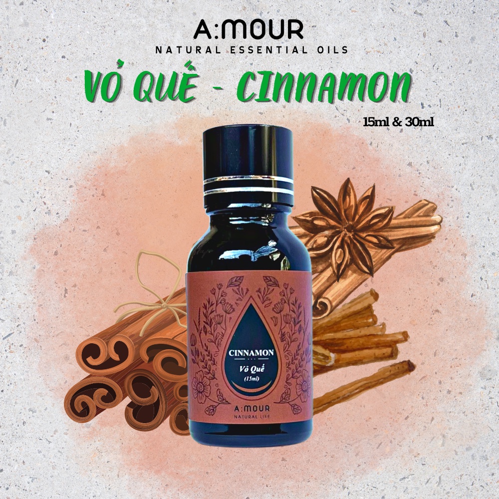 Tinh Dầu Thơm Phòng Amour Natural Life 15ml, 30ml Cao Cấp, Thiên Nhiên Nguyên Chất Cao