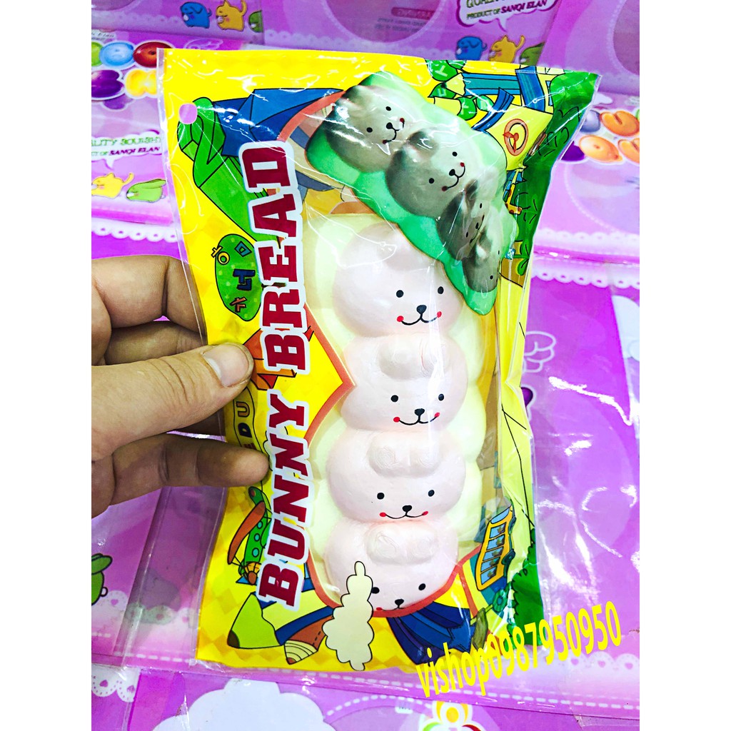 SQUISHY BÁNH SÂU 4 KHÚC KÈM BAO BÌ - HÀNG CỰC ĐẸP