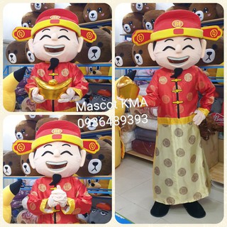 Quần áo hoá trang Mascot Ông Thần Tài cỡ nhỡ - khai trương, khánh thành, sự kiện