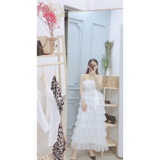 ⚡ HÌNH THẬT KÈM VIDEO ⚡ ĐẦM TẦNG LƯỚI DỰ TIỆC SIÊU HOT - váy nữ du lịch đi biểm Dáng công chúa dài sang chảnh M01