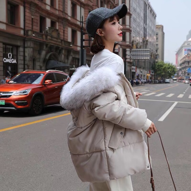 (HÀNG ODER 7-9 Ngày- KÈM ẢNH THẬT) ÁO KHOÁC PHAO MŨ LÔNG CHẤT DÀY DẶN LOẠI TỐT QC