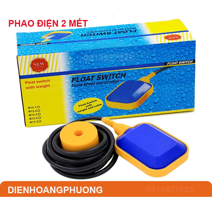 Phao Điện Bơm Nước Tự Động Chống Cạn Chống Tràn Dây Dài 2m