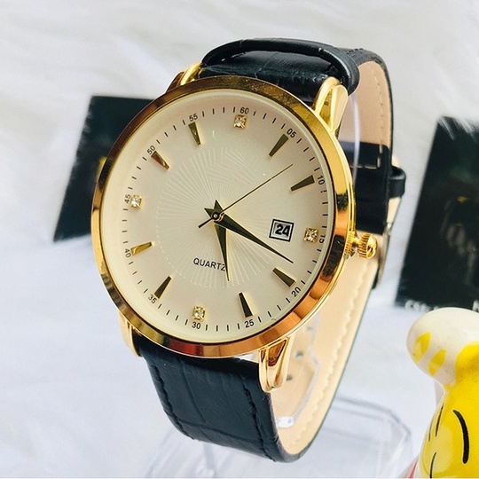 Đồng Hồ Nữ  Dây Da Cao Cấp Chạy Lịch Ngày