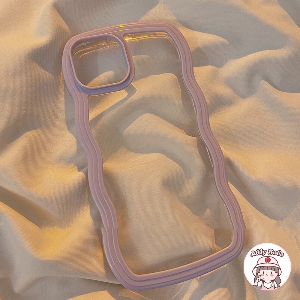 Ốp Điện Thoại TPU Mềm Trong Suốt Chống Sốc Chống Mồ Hôi Viền Gợn Sóng Cho IPhone 14 Pro Max 11 7Plus 13 12 11 Pro Max X XS XR