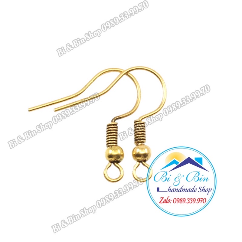 20 Móc Câu Bằng Thép Không Gỉ Làm Khuyên Tai, Phụ Kiện Trang Sức Handmade