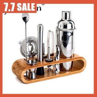 Bộ 9 dụng cụ pha chế rượu vang bằng tre