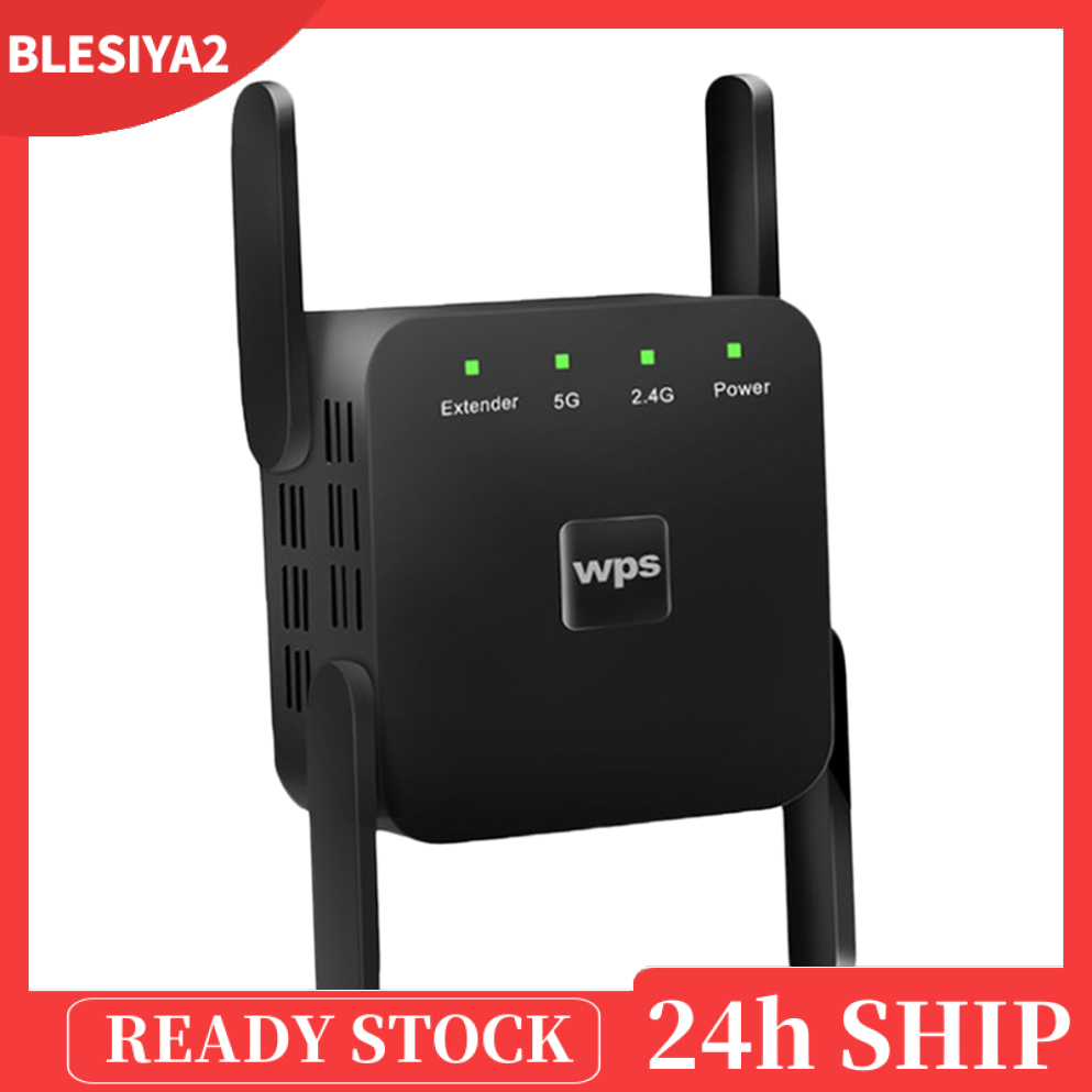 (Hàng Mới Về) Bộ Khuếch Đại Sóng Wifi Không Dây 1200mbps 2.4g 5g 4 Đầu Cắm Eu | BigBuy360 - bigbuy360.vn