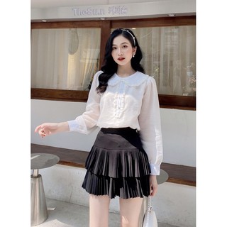 Sơ mi tơ cổ sen
