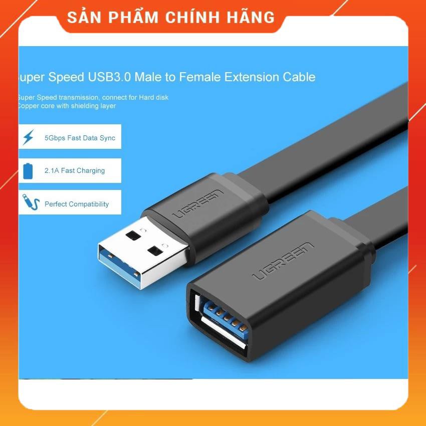 Dây nối dài cổng USB 3.0 2m dẹt UGREEN 10808 dailyphukien