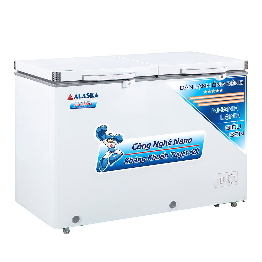 Tủ đông mát Alaska BCD-5068C 1 ngăn đông 1 ngăn mát - Chính hãng - Bảo hành 24 tháng - Mới 100%