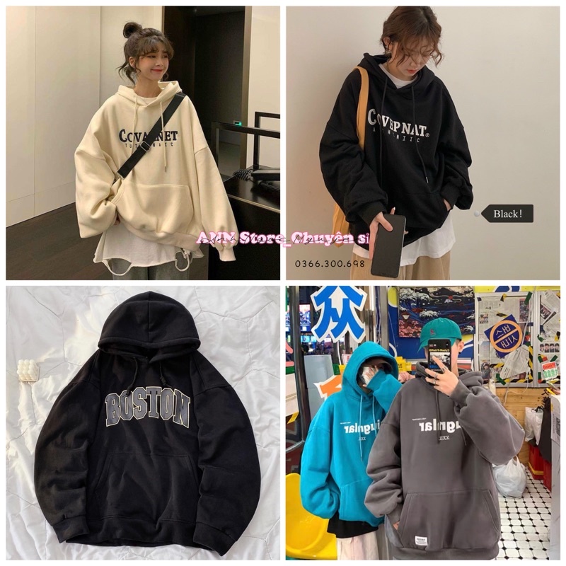 Áo nỉ hoodie QC COVERNAT 2 lớp dày dặn hàng taobao (annstore_ảnh thật)