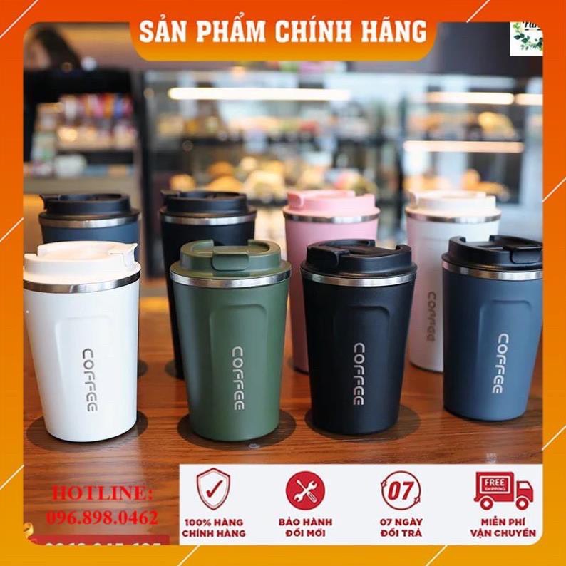 [CHÍNH HÃNG-FREESHIP] Bình Giữ Nhiệt Nóng Lạnh, Ly Giữ Nhiệt Cao Cấp 8-10h Coffee Holic, Cốc Giữ Nhiệt Inox Coffee Holic