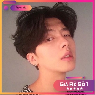Tóc giả nam Hàn Quốc nguyên đầu chất liệu tơ cao cấp mềm mượt như tóc thật + tặng kèm lưới ONLINE_SHOPPING_1102