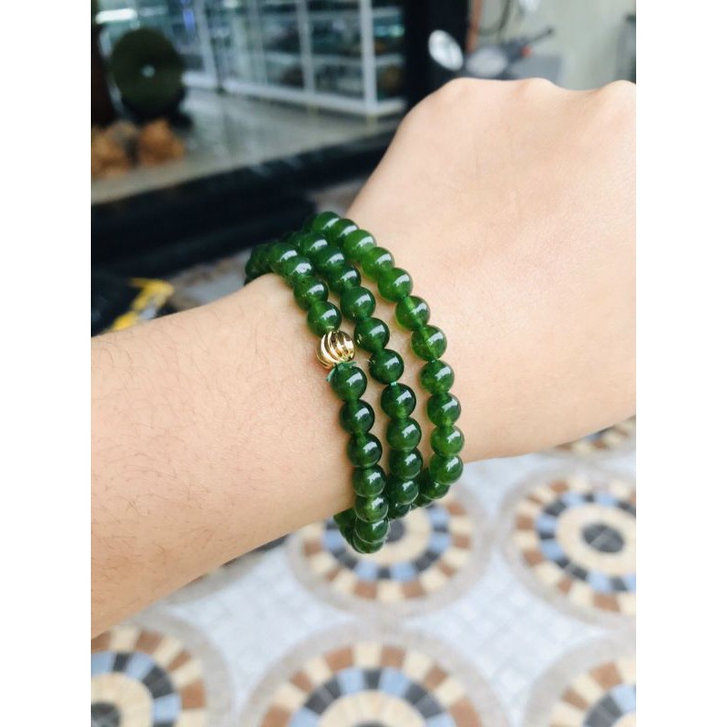 Vòng tay T.Anh Bích 6mm quấn 3 vòng