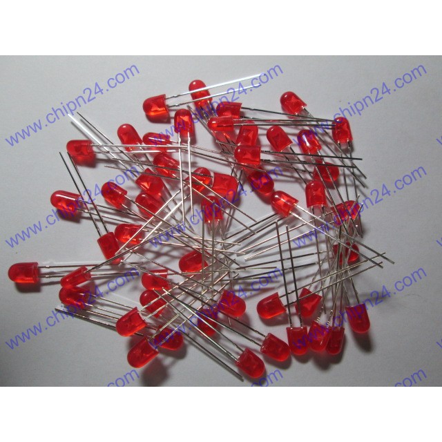 [50 CON] (TK1) Led 5mm Oval màu ĐỎ