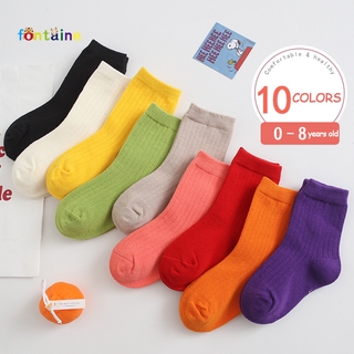 Vớ Cotton Giữ Ấm Màu Kẹo Dễ Thương Dành Cho Bé Trai Bé Gái