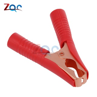 Set 2 kẹp hàm cá sấu 100A màu đỏ + đen 90mm