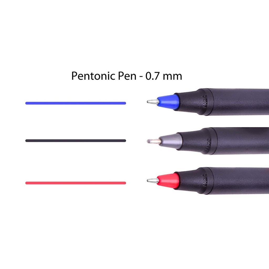 Bút bi LINC Pentonic 7024 - Tháp 400pcs - Ngòi 0.7mm, viết trơn mượt, nhập khẩu Ấn Độ - mực bút xanh, đen, đỏ