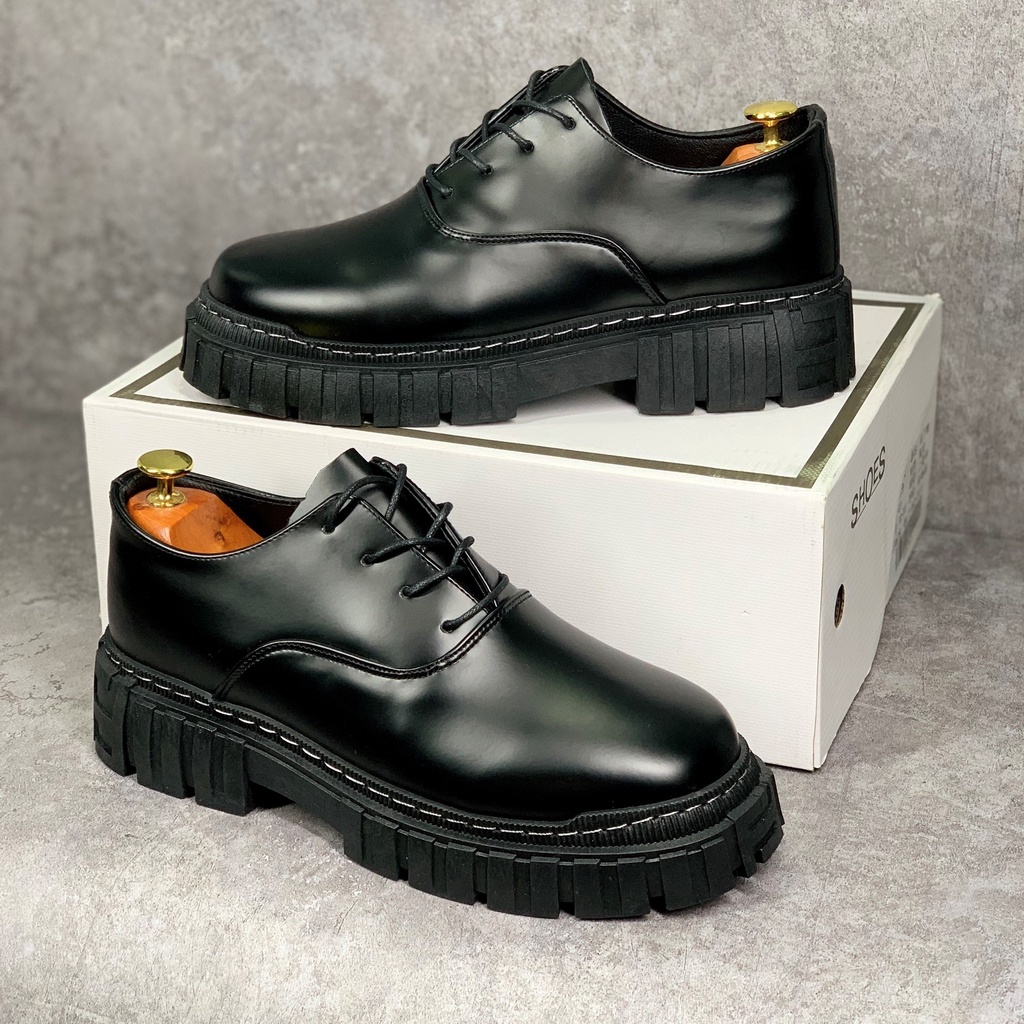 Giày Bốt dr martens JAM thấp cổ tăng chiều cao 6 cm MD01