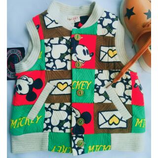 Áo gile cotton hai lớp cho bé trai/bé gái từ 1-7 tuổi