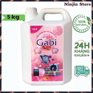 Nước giặt xả vải quần áo Gabi đậm đặc thơm lâu, nước giặt Thái Lan