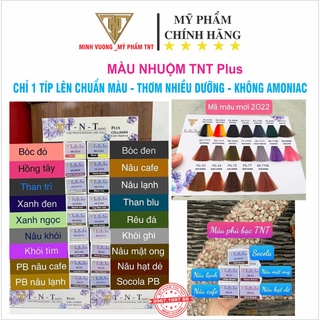  Thuốc nhuộm tóc TNT plus Màu nhuộm TNT plus trực tiếp Thuốc nhuộm tóc màu thời trang chính hãng 