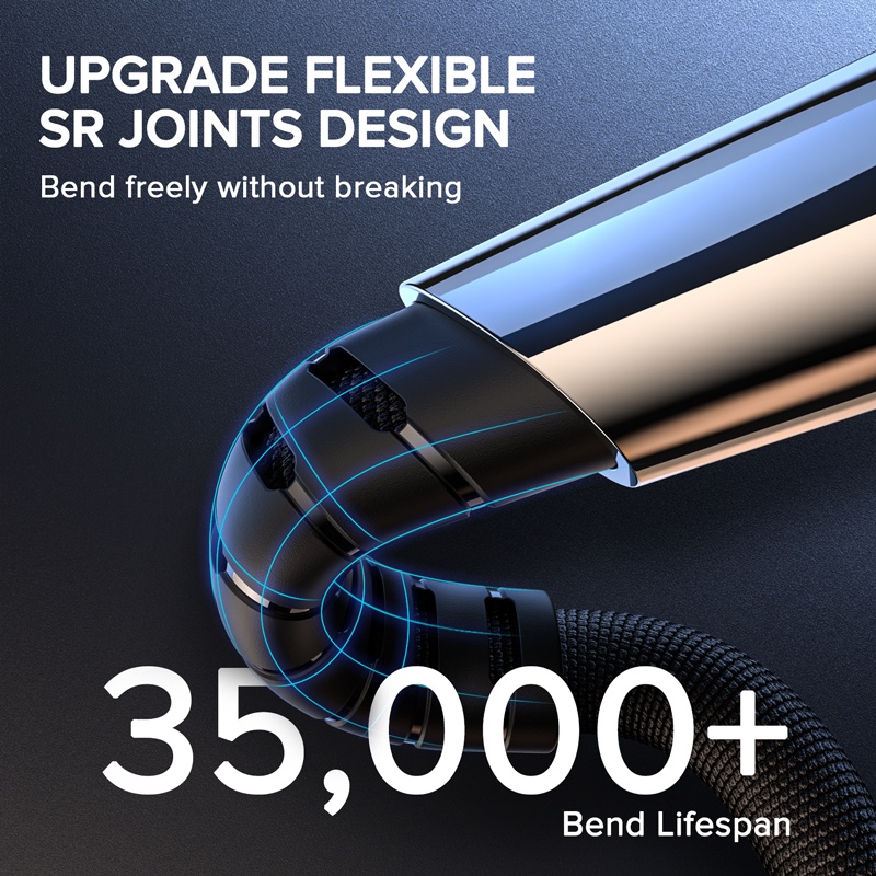 Cáp sạc nhanh QOOVI 3.1A Micro USB 3.0 thiết kế dây bện nylon có đèn LED cho OPPO VIVO