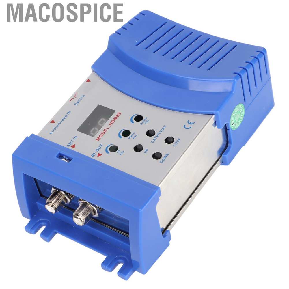 Ổ chuyển đổi AV sang RF nhỏ Macospice HD đa phương tiện 90‑240V độ phân giải cao cho TV gia đình