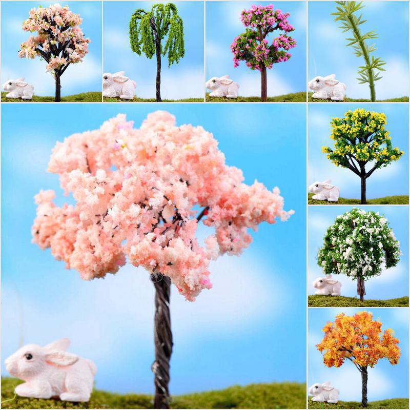 Mô hình cây mini trang trí sân vườn nhà búp bê