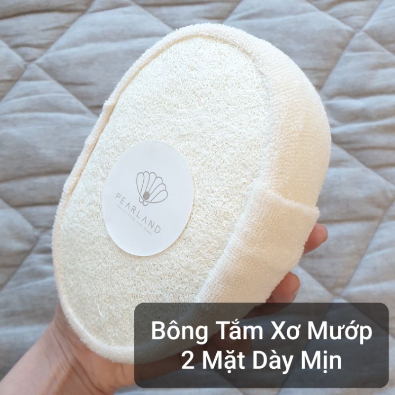 Bông Tắm Xơ Mướp 2 Mặt Tẩy Da Chết Tự Nhiên