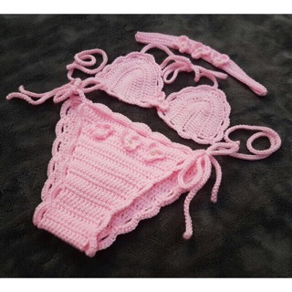 Bikini len sợi handmade cho bé
