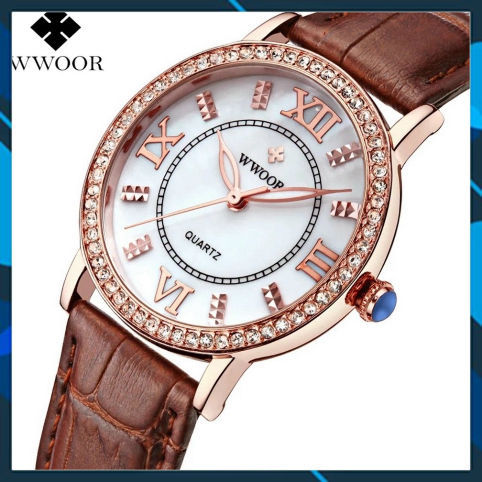 [Hàng mới về] Đồng Hồ Đeo Tay WWOOR Thanh Lịch Dành Cho Nữ 3T Swatch