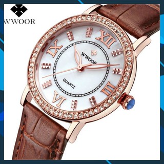 [Hàng mới về] Đồng Hồ Đeo Tay WWOOR Thanh Lịch Dành Cho Nữ 3T Swatch