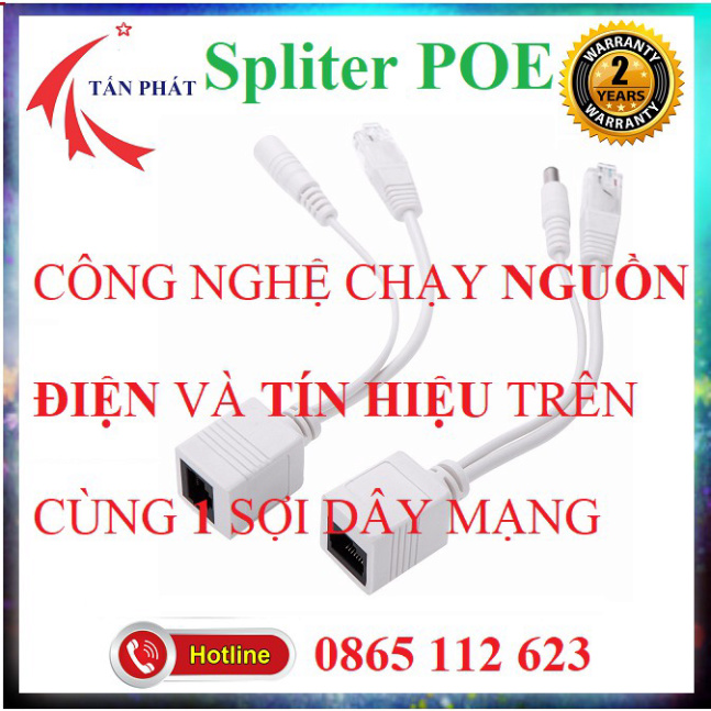 1 Cặp Balun Chuyển Đổi Splitter POE Camera IP - Tăng Khoảng Cách Truyền 100M