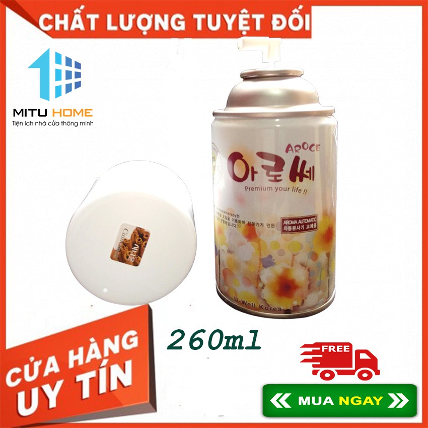 Nước hoa xịt phòng Hàn Quốc - Aroce 260ml - MITUHOME - Dùng thay thế trong máy xịt nước hoa tự động