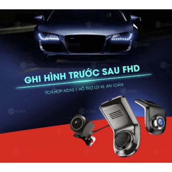 Bộ Camera hành trình trước và sau dùng cho xe ô tô sử dụng màn hình DVD Android -U5 | ĐẠI VIỆT AUTO