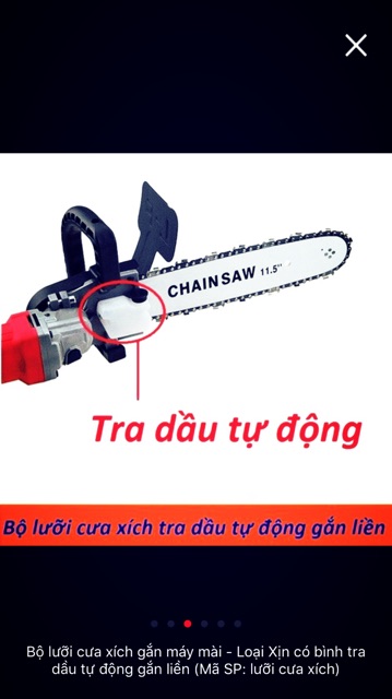 Combo bộ lam cưa xích loại 1 kèm tặng lưỡi thay thế