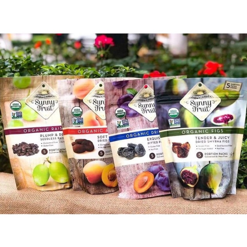Mận khô hữu cơ, nho khô, sung khô, mơ khô Sunny Fruit