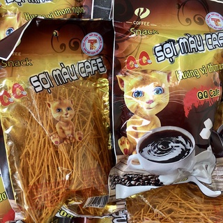 Gói snack sợi màu cafe cay cay ngon ngon