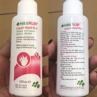 Dung dịch diệt khuẩn tay Hibi Rub