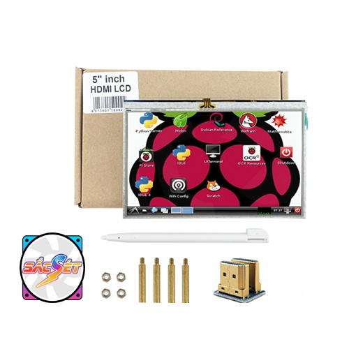 Màn hình LCD 5 inch 800x480 HDMI cảm ứng điện trở